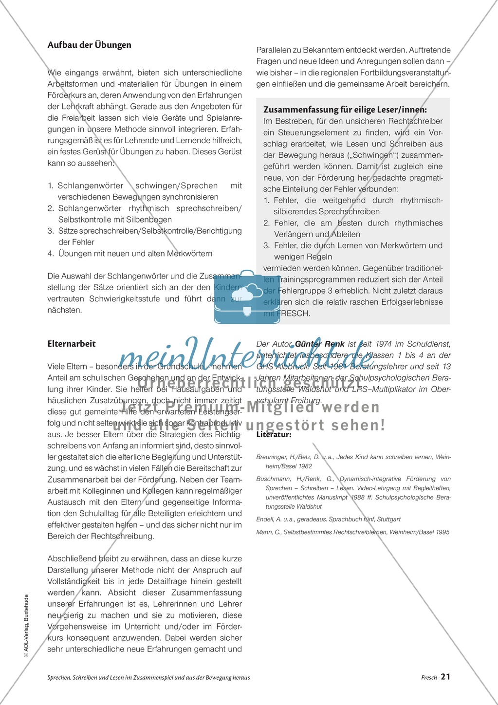 Infotext: Sprechen, Schreiben und Lesen im Zusammenspiel und aus der Bewegung heraus Preview 8