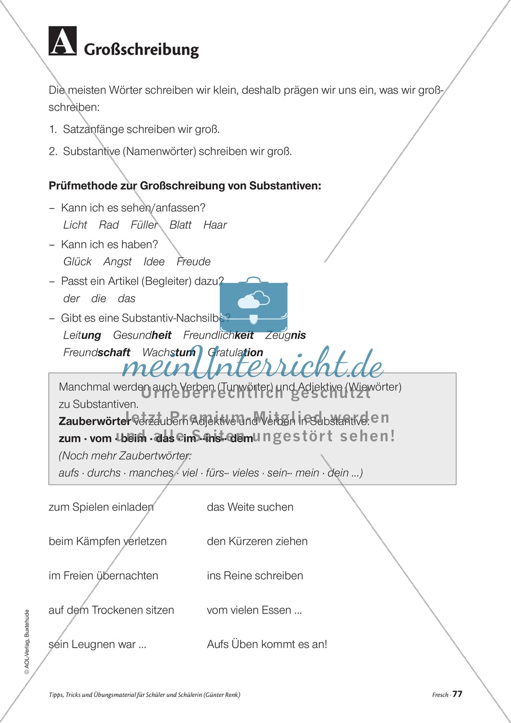 Elementares Lesetraining. Mit Infotext, Beispielen und Tipps für Schüler. Preview 19