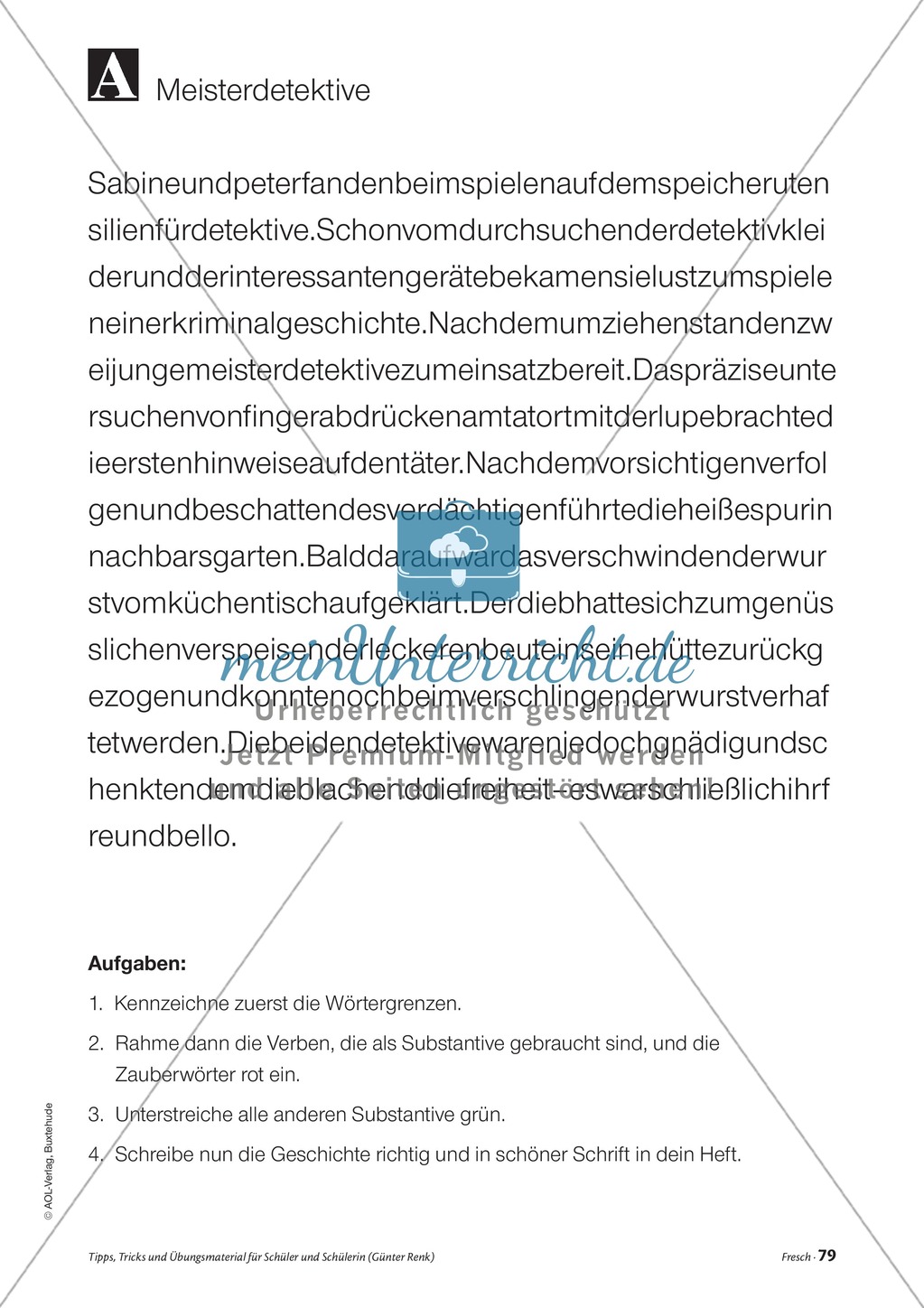 Elementares Lesetraining. Mit Infotext, Beispielen und Tipps für Schüler. Preview 21