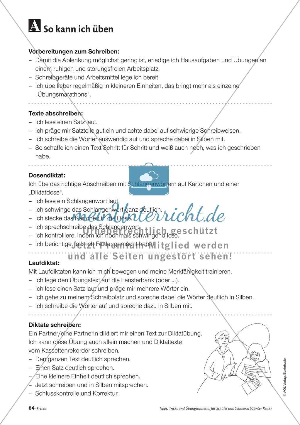 Elementares Lesetraining. Mit Infotext, Beispielen und Tipps für Schüler. Preview 6