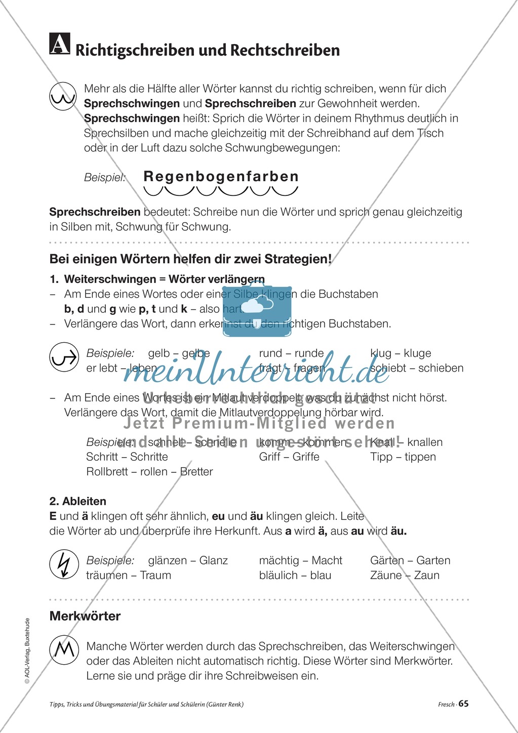 Elementares Lesetraining. Mit Infotext, Beispielen und Tipps für Schüler. Preview 7