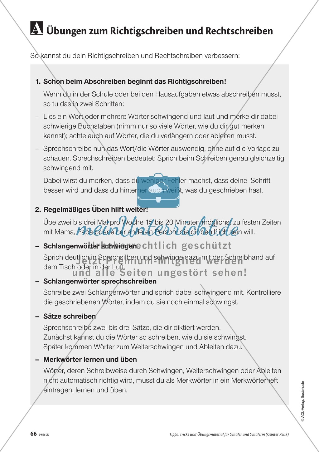 Elementares Lesetraining. Mit Infotext, Beispielen und Tipps für Schüler. Preview 8