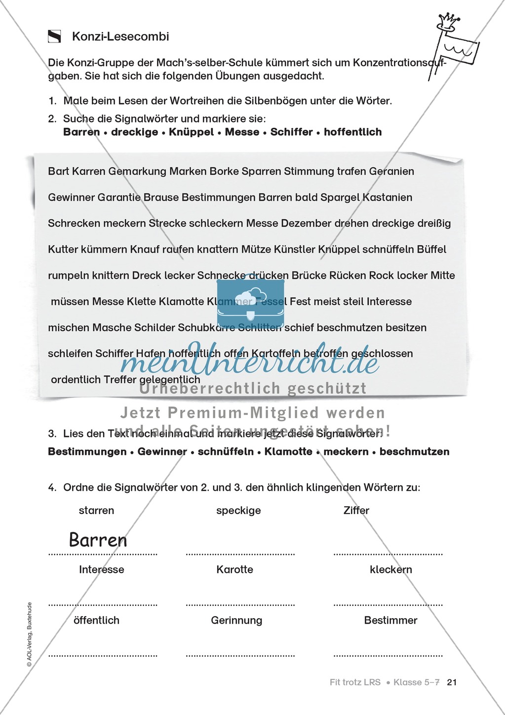 Rechtschreibübungen für Kinder mit LRS: kreative Übungen der FRESCH-Methode Preview 14