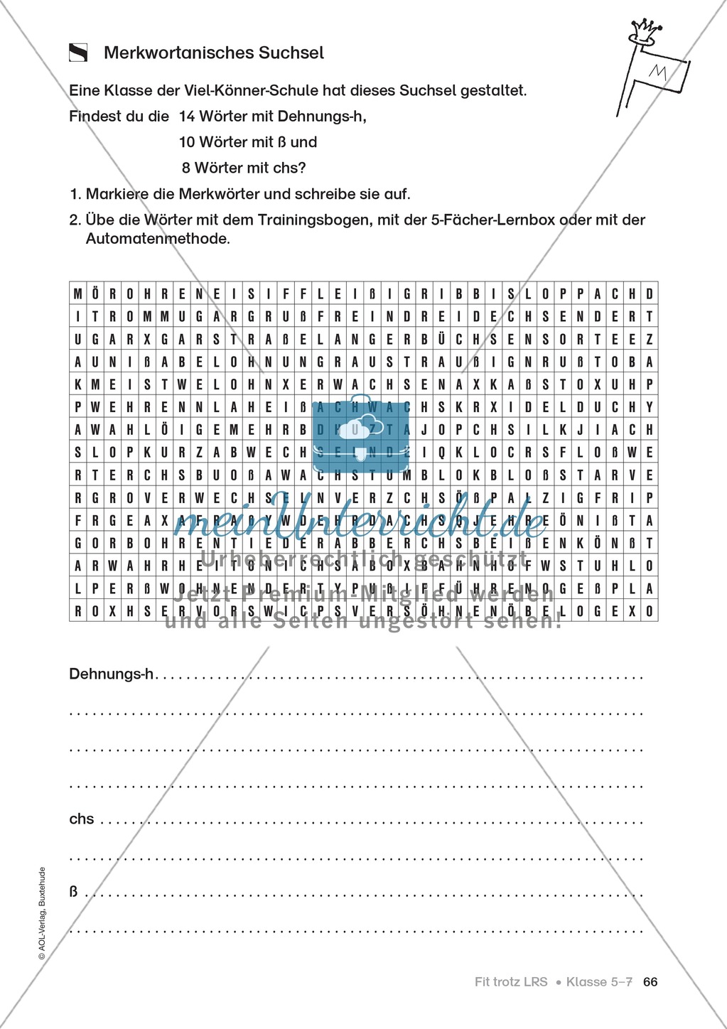Rechtschreibübungen für Kinder mit LRS: kreative Übungen der FRESCH-Methode Preview 59