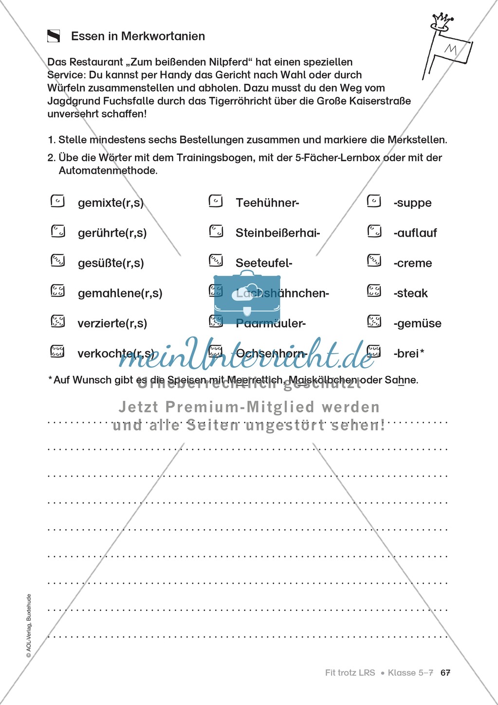 Rechtschreibübungen für Kinder mit LRS: kreative Übungen der FRESCH-Methode Preview 60