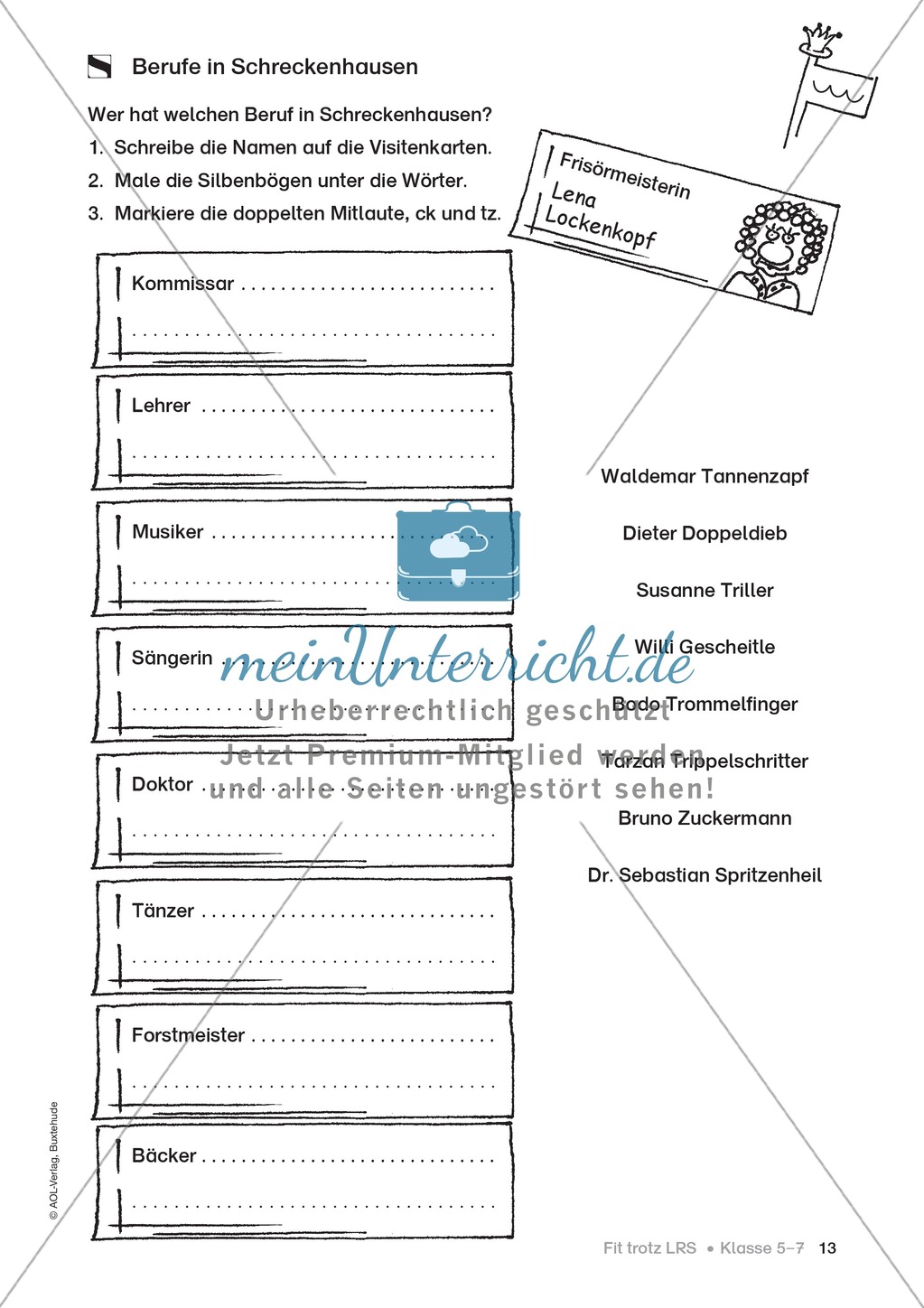 Rechtschreibübungen für Kinder mit LRS: kreative Übungen der FRESCH-Methode Preview 6