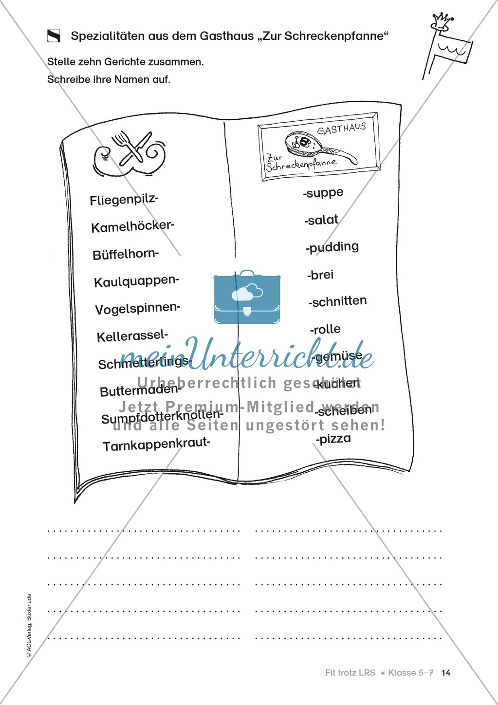 Rechtschreibübungen für Kinder mit LRS: kreative Übungen der FRESCH-Methode Preview 7