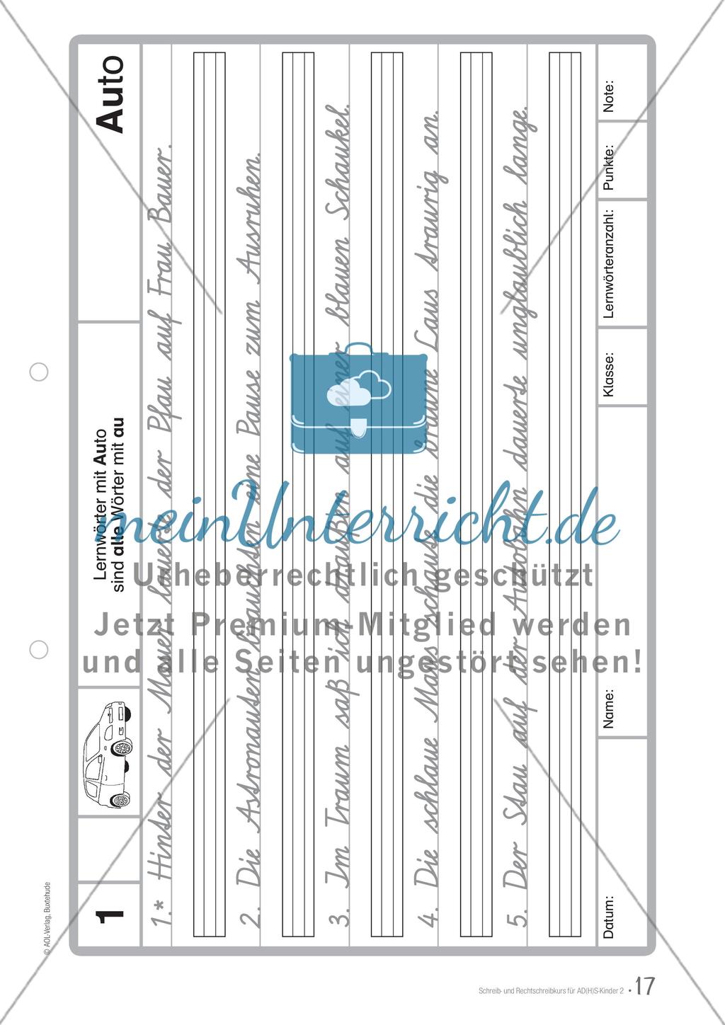 Buchstabe: au Preview 1
