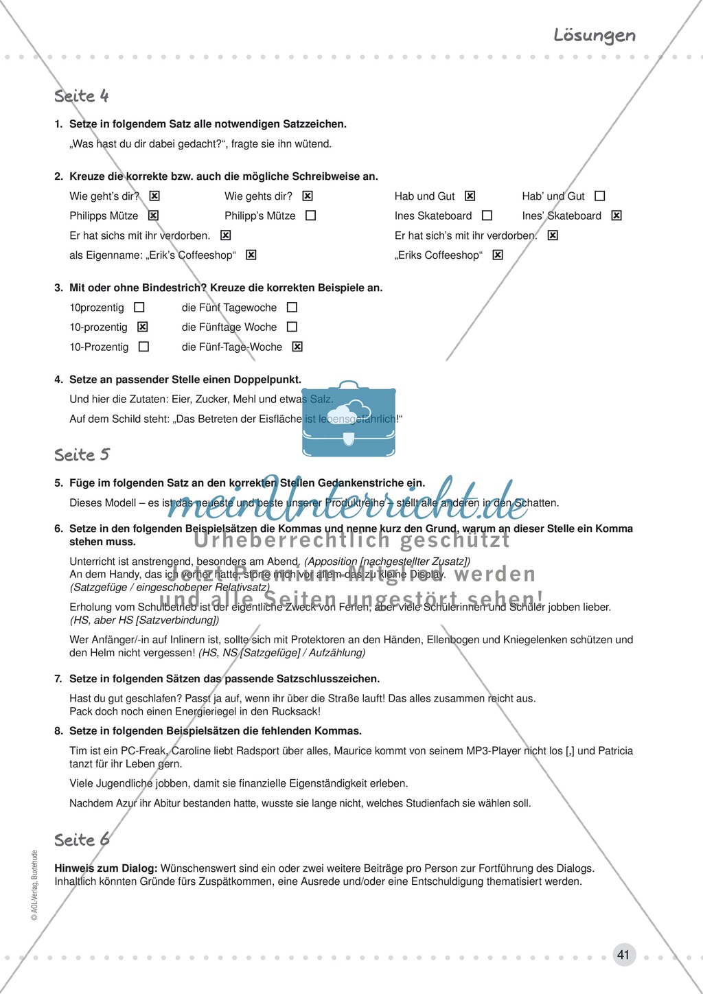 Erklärung und Übung zu Anführungszeichen - wörtliche Rede, Hervorhebungen Preview 3