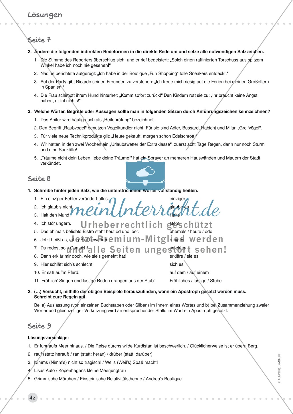 Erklärung und Übung zum Apostroph - korrekte Auslassungen mit und ohne Apostroph, Apostroph im Genitiv Preview 4