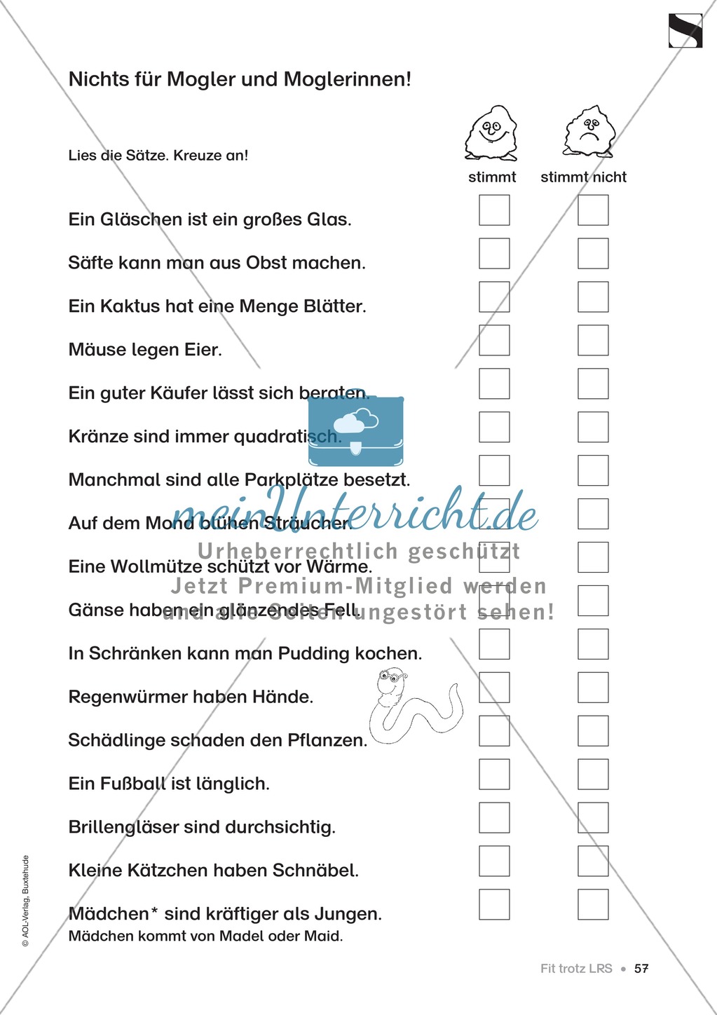 Übungen für Kinder mit LRS: Blitzableiter-Strategie zur richtigen Rechtschreibung von ä und äu Preview 10