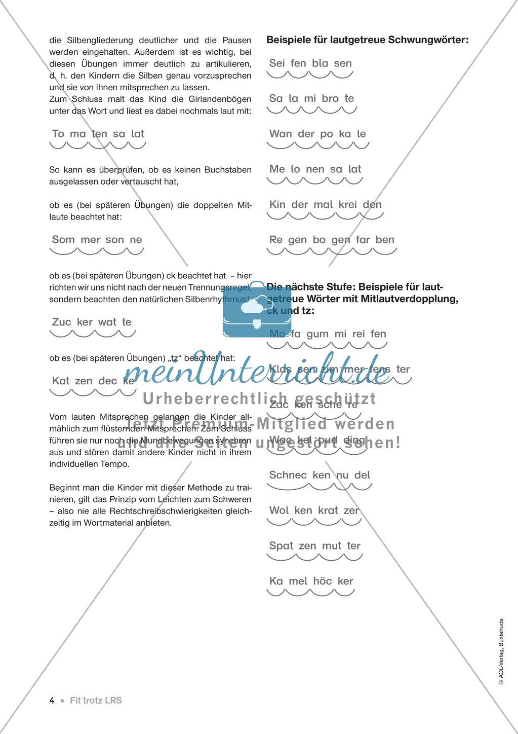 Übungen für Kinder mit LRS: Blitzableiter-Strategie zur richtigen Rechtschreibung von ä und äu Preview 2