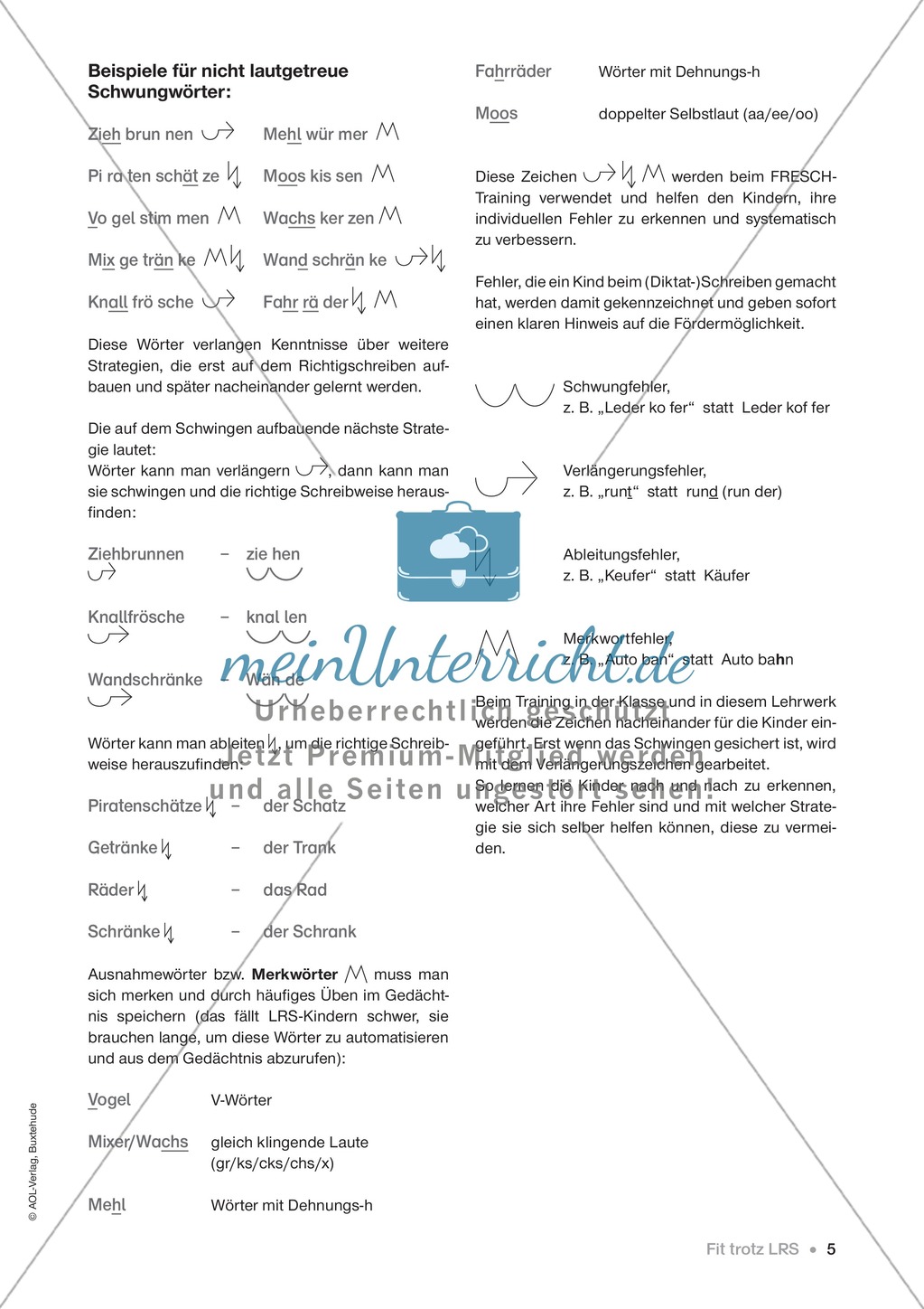 Übungen für Kinder mit LRS: Blitzableiter-Strategie zur richtigen Rechtschreibung von ä und äu Preview 3