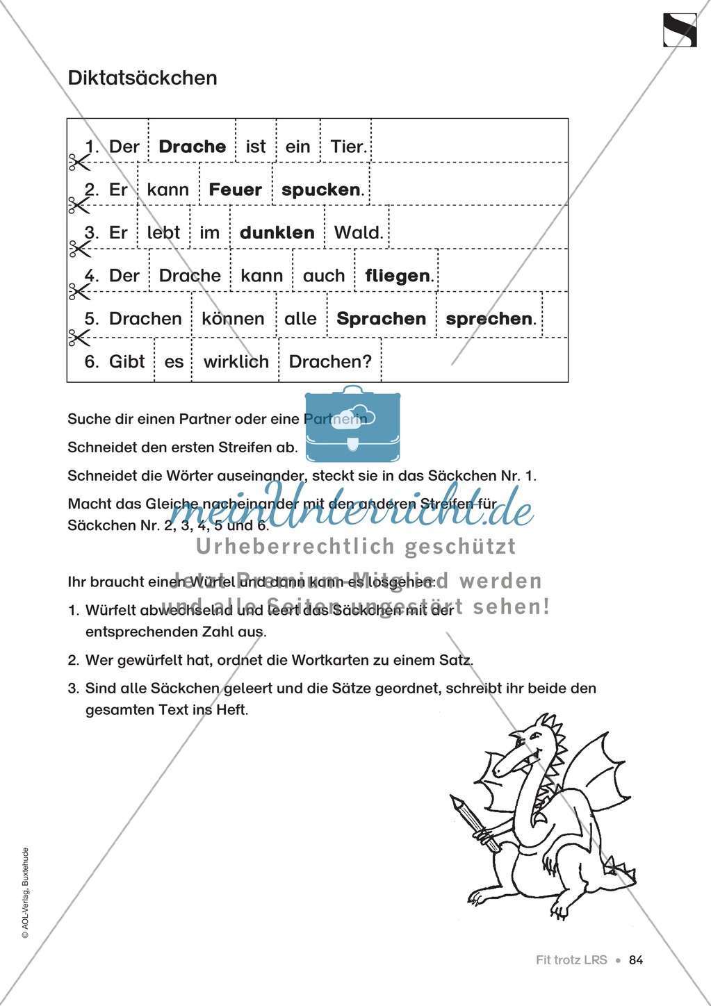 Vorschläge zur Gestaltung von Unterrichtsstunden für Kinder mit LRS Preview 10