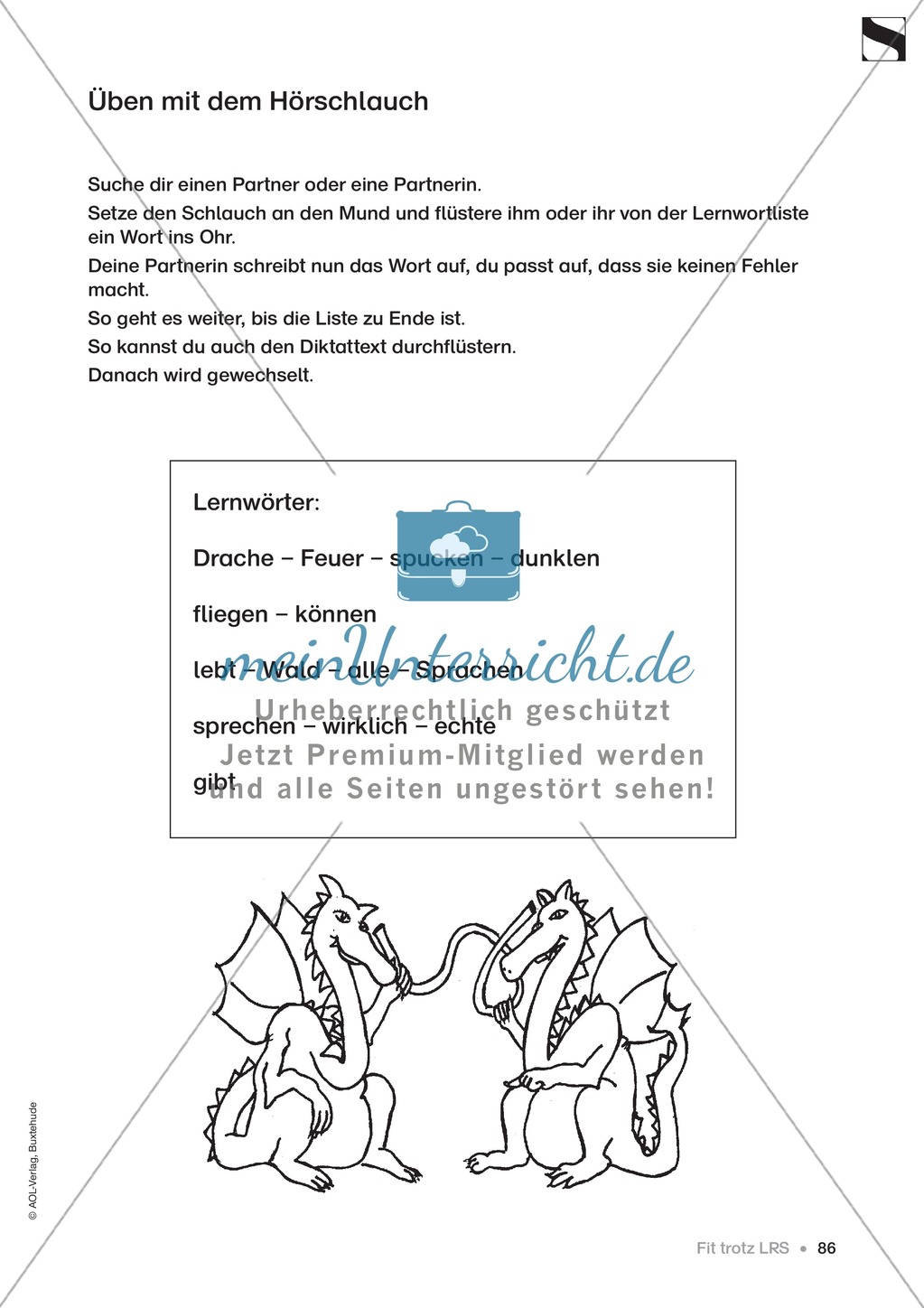 Vorschläge zur Gestaltung von Unterrichtsstunden für Kinder mit LRS Preview 12