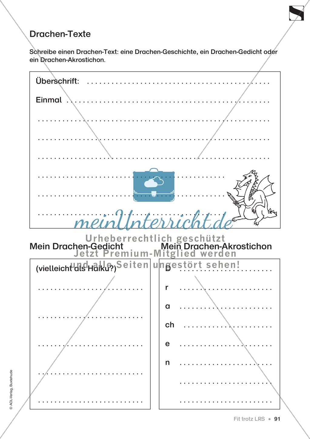 Vorschläge zur Gestaltung von Unterrichtsstunden für Kinder mit LRS Preview 17