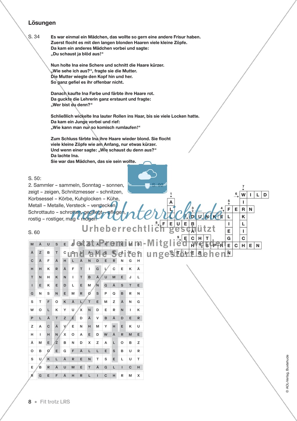 Vorschläge zur Gestaltung von Unterrichtsstunden für Kinder mit LRS Preview 6