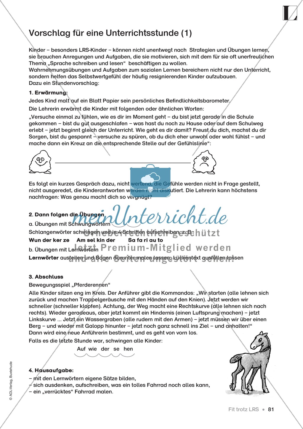 Vorschläge zur Gestaltung von Unterrichtsstunden für Kinder mit LRS Preview 7