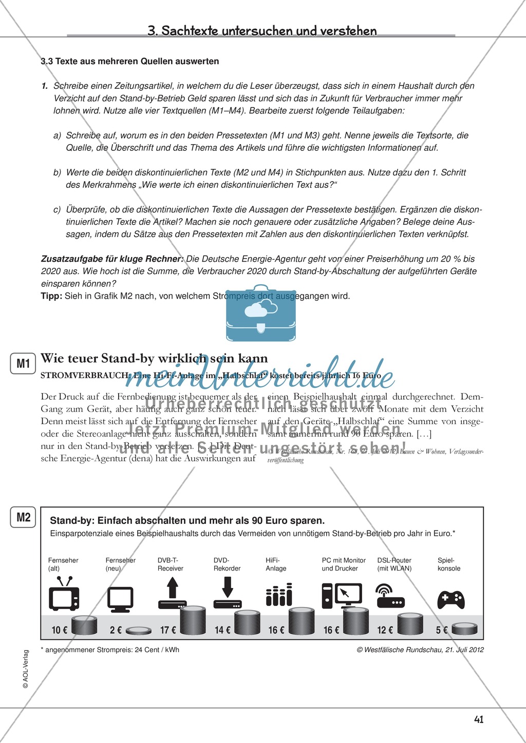Sachtexte untersuchen und verstehen: Tipps und Übungstexte mit Arbeitsaufträgen Preview 8