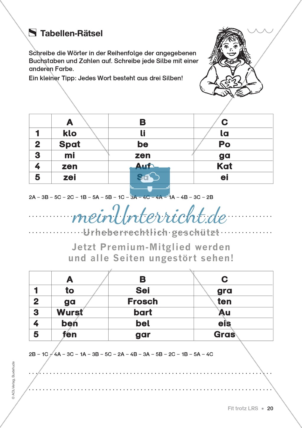 Übungen für Kinder mit LRS: Strategien für Rechtschreibübungen - Silbenschwingen, Verlängerungswörter, Merkwörter und Ableiten Preview 12