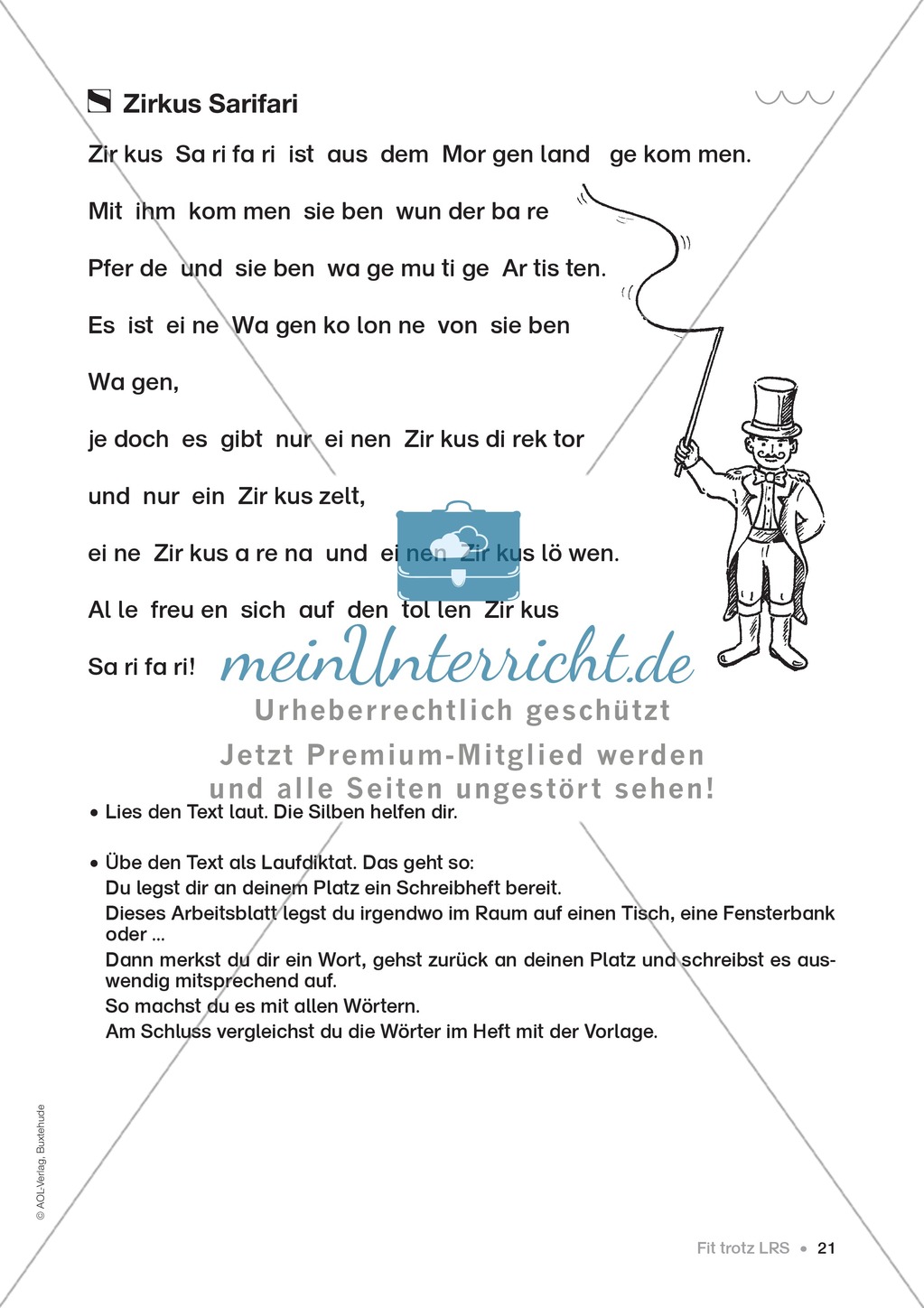Übungen für Kinder mit LRS: Strategien für Rechtschreibübungen - Silbenschwingen, Verlängerungswörter, Merkwörter und Ableiten Preview 13