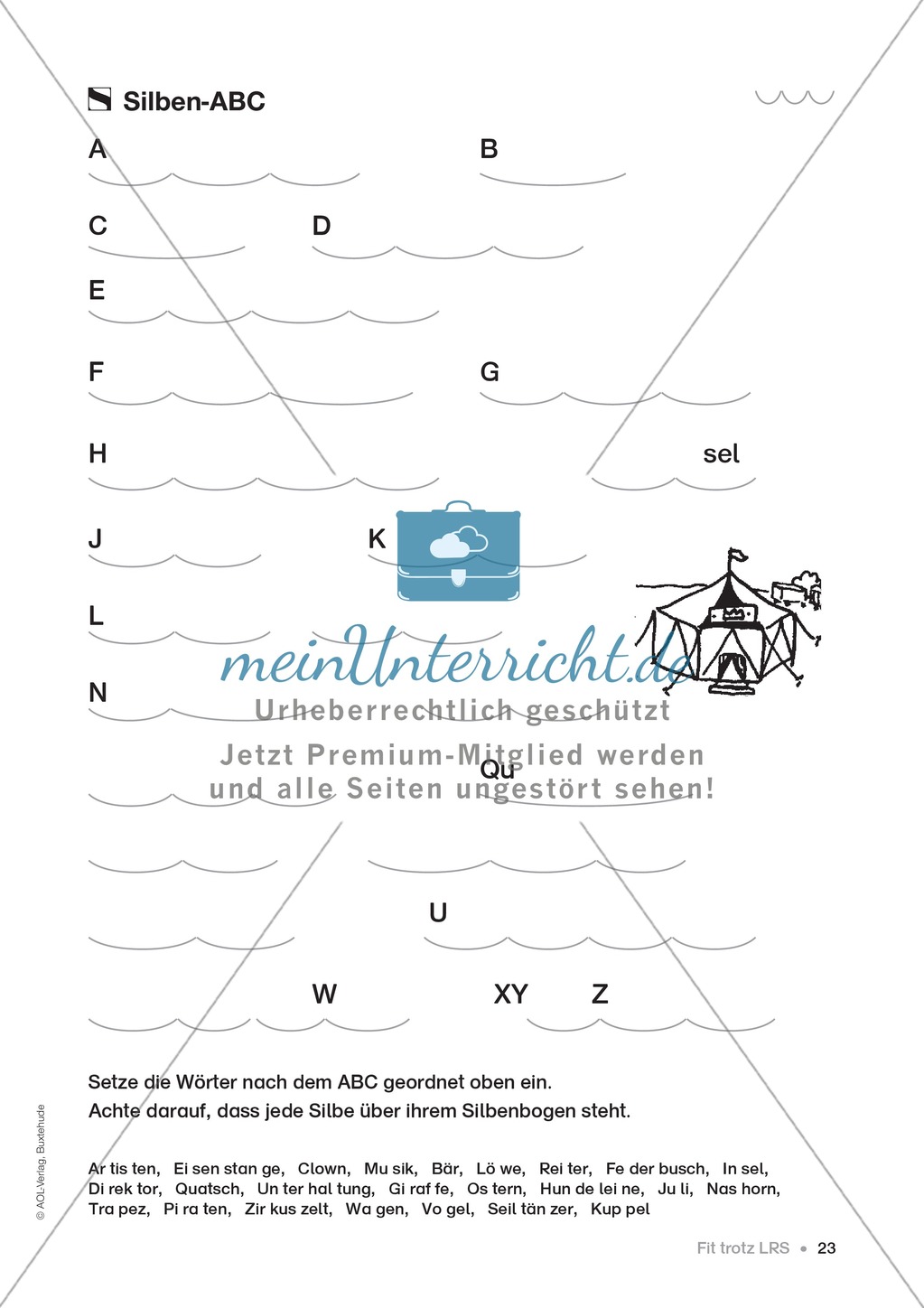 Übungen für Kinder mit LRS: Strategien für Rechtschreibübungen - Silbenschwingen, Verlängerungswörter, Merkwörter und Ableiten Preview 15