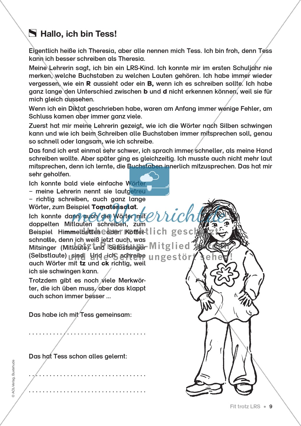 Übungen für Kinder mit LRS: Strategien für Rechtschreibübungen - Silbenschwingen, Verlängerungswörter, Merkwörter und Ableiten Preview 1