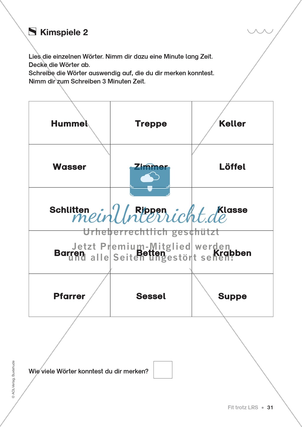 Übungen für Kinder mit LRS: Strategien für Rechtschreibübungen - Silbenschwingen, Verlängerungswörter, Merkwörter und Ableiten Preview 23