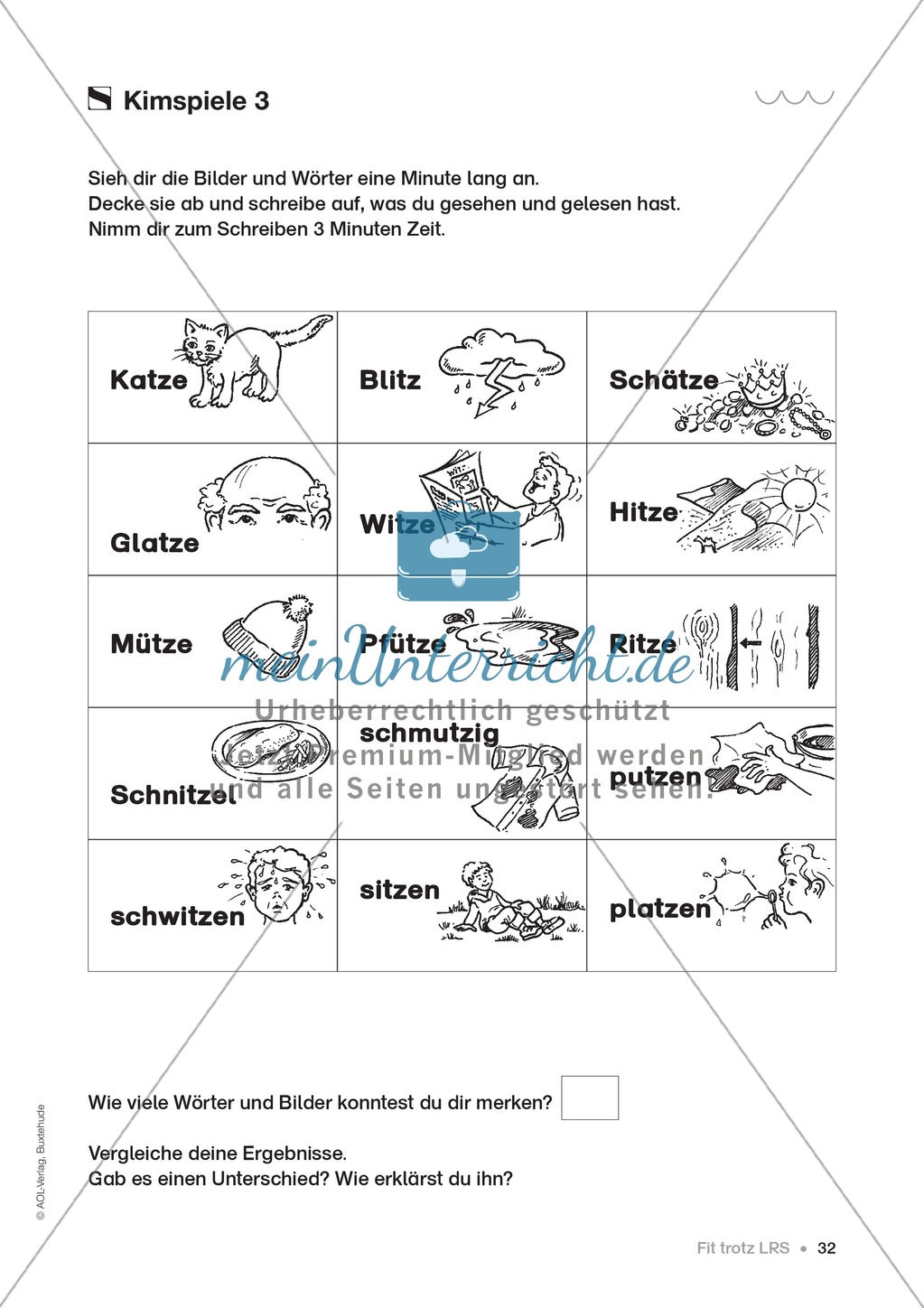 Übungen für Kinder mit LRS: Strategien für Rechtschreibübungen - Silbenschwingen, Verlängerungswörter, Merkwörter und Ableiten Preview 24