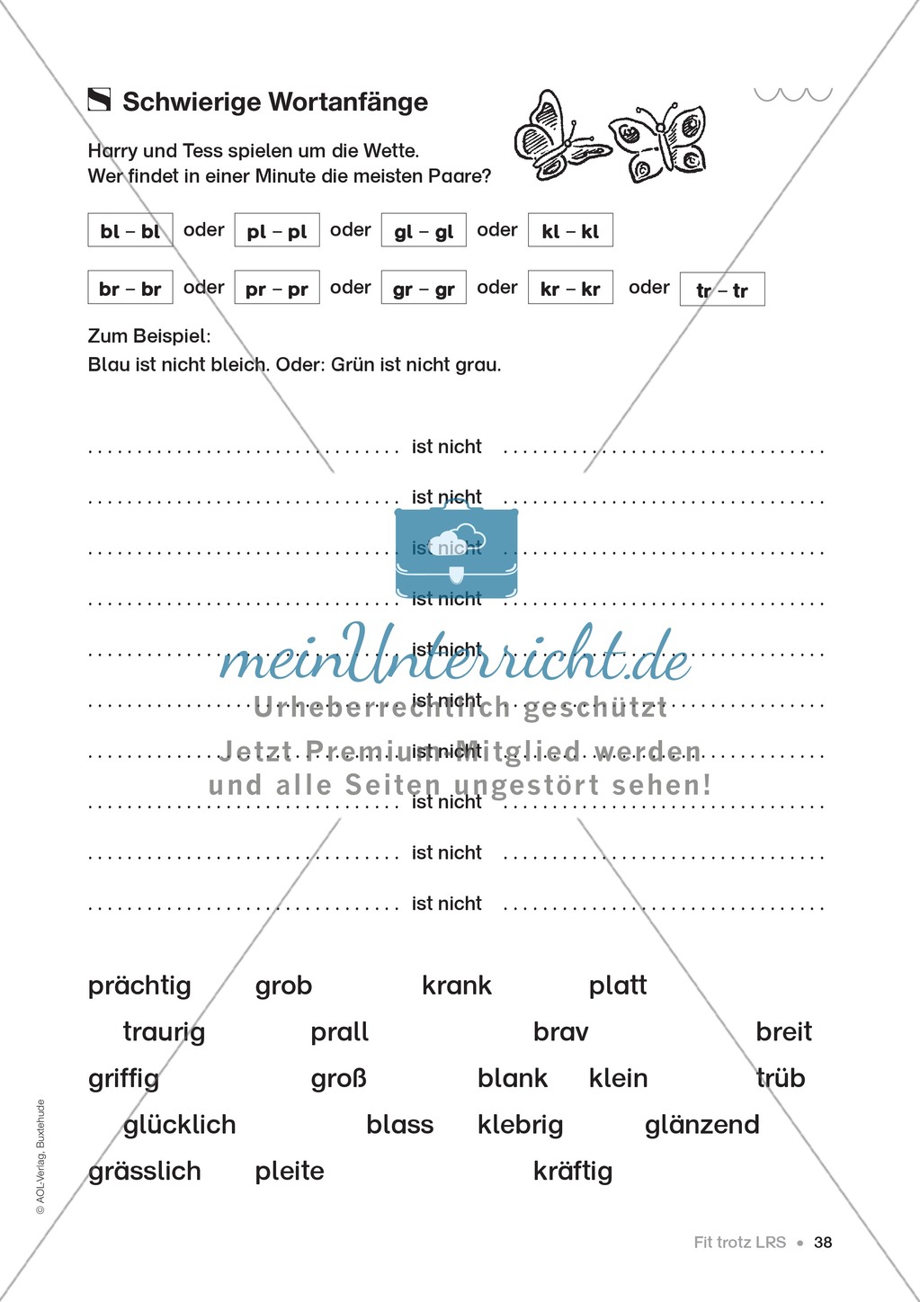 Übungen für Kinder mit LRS: Strategien für Rechtschreibübungen - Silbenschwingen, Verlängerungswörter, Merkwörter und Ableiten Preview 30