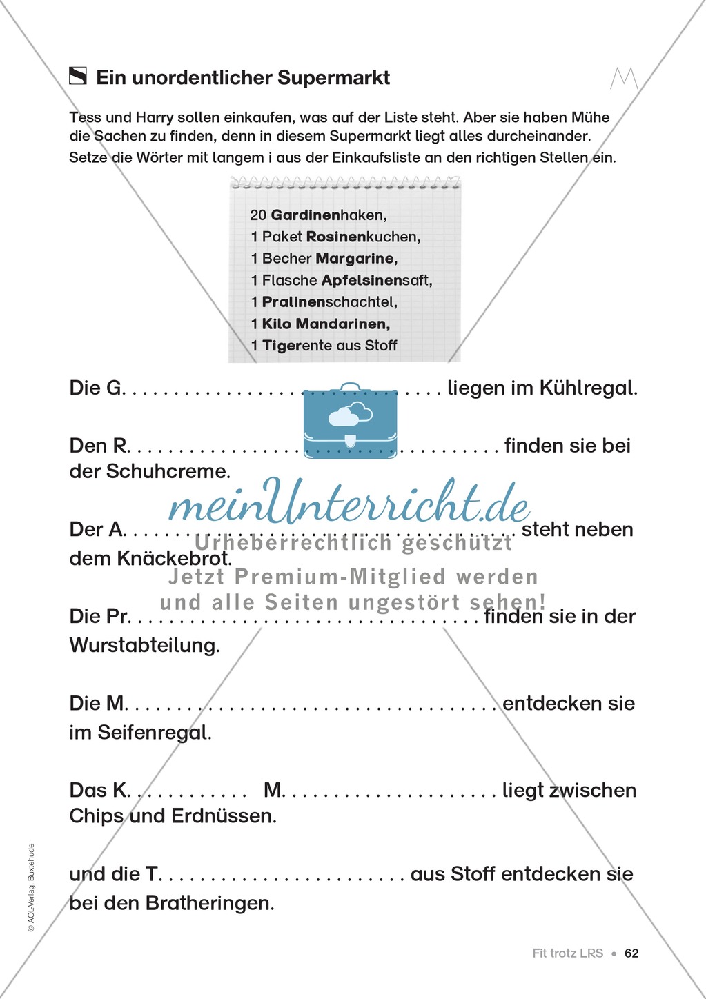 Übungen für Kinder mit LRS: Strategien für Rechtschreibübungen - Silbenschwingen, Verlängerungswörter, Merkwörter und Ableiten Preview 54
