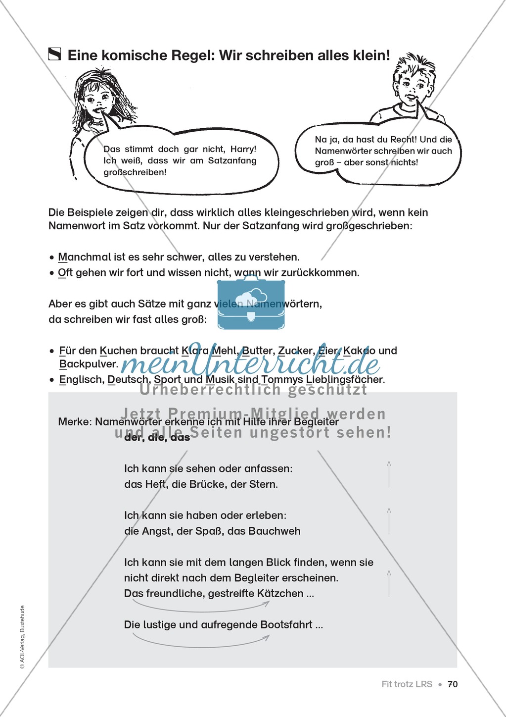 Übungen für Kinder mit LRS: Strategien für Rechtschreibübungen - Silbenschwingen, Verlängerungswörter, Merkwörter und Ableiten Preview 62