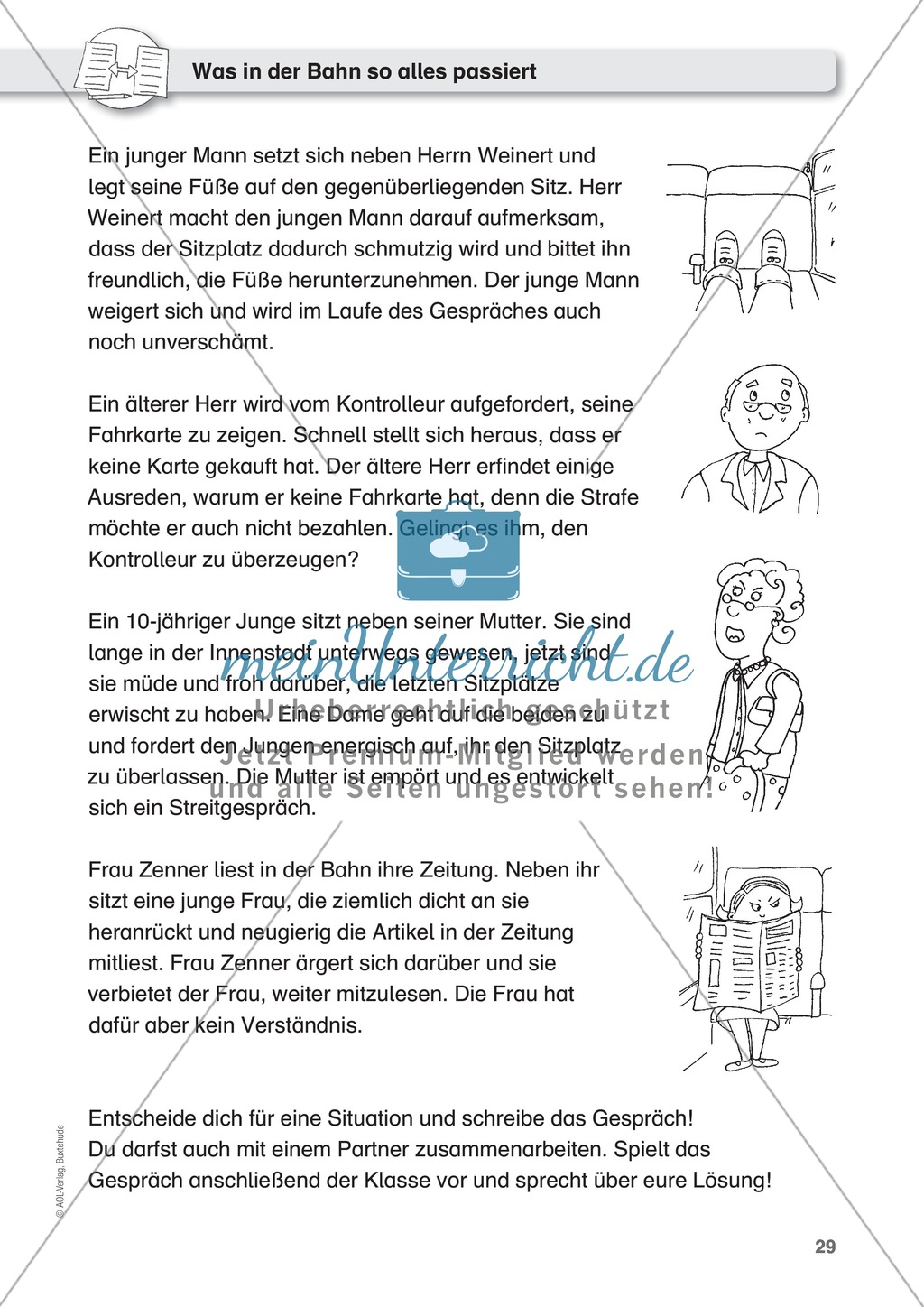 Dialoge schreiben - Missverständnisse und Gründe, Schatzwortkiste "sagen", Merkmale eines gelungenen Gesprächs Preview 5