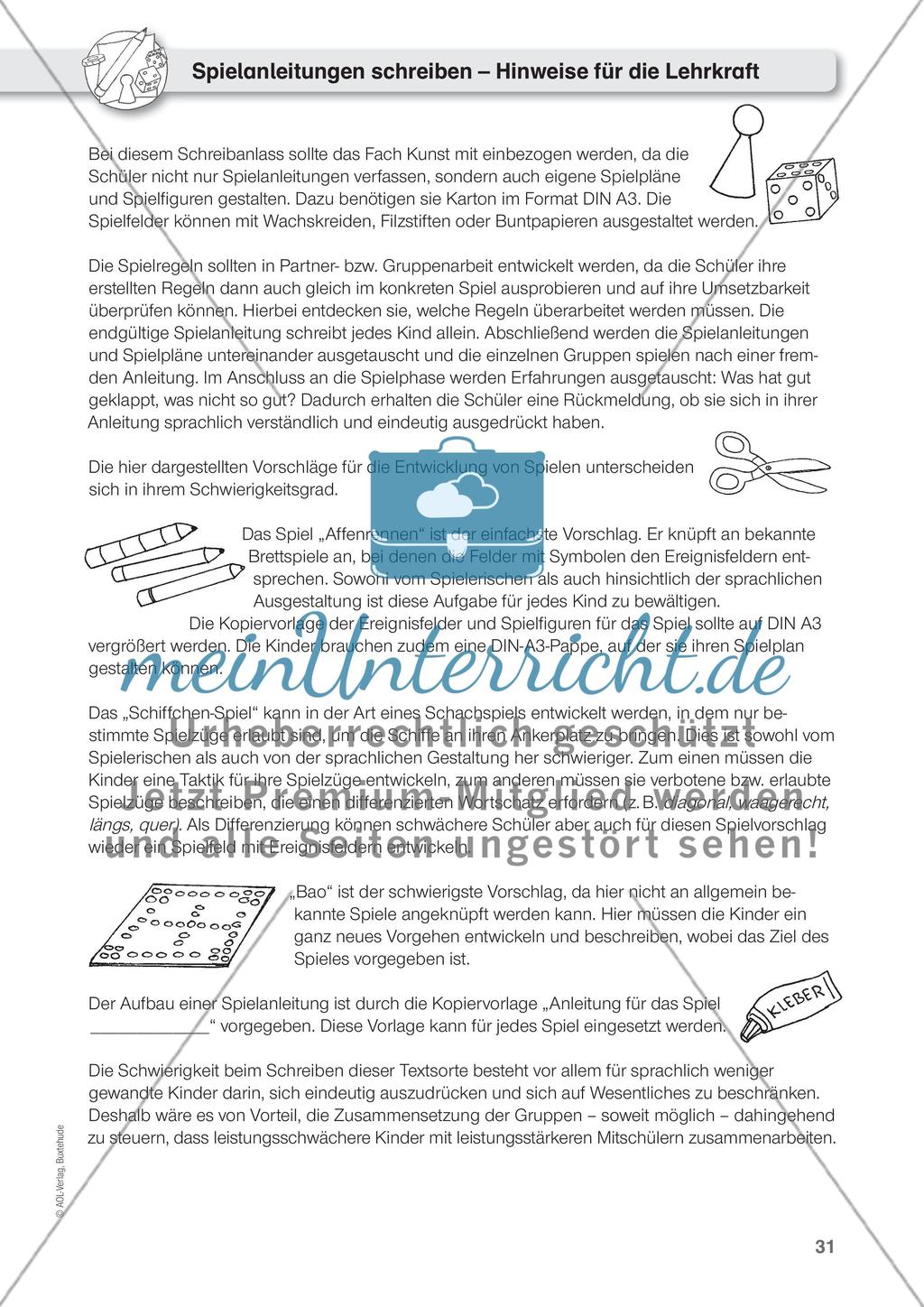 Spielanleitungen schreiben Preview 1