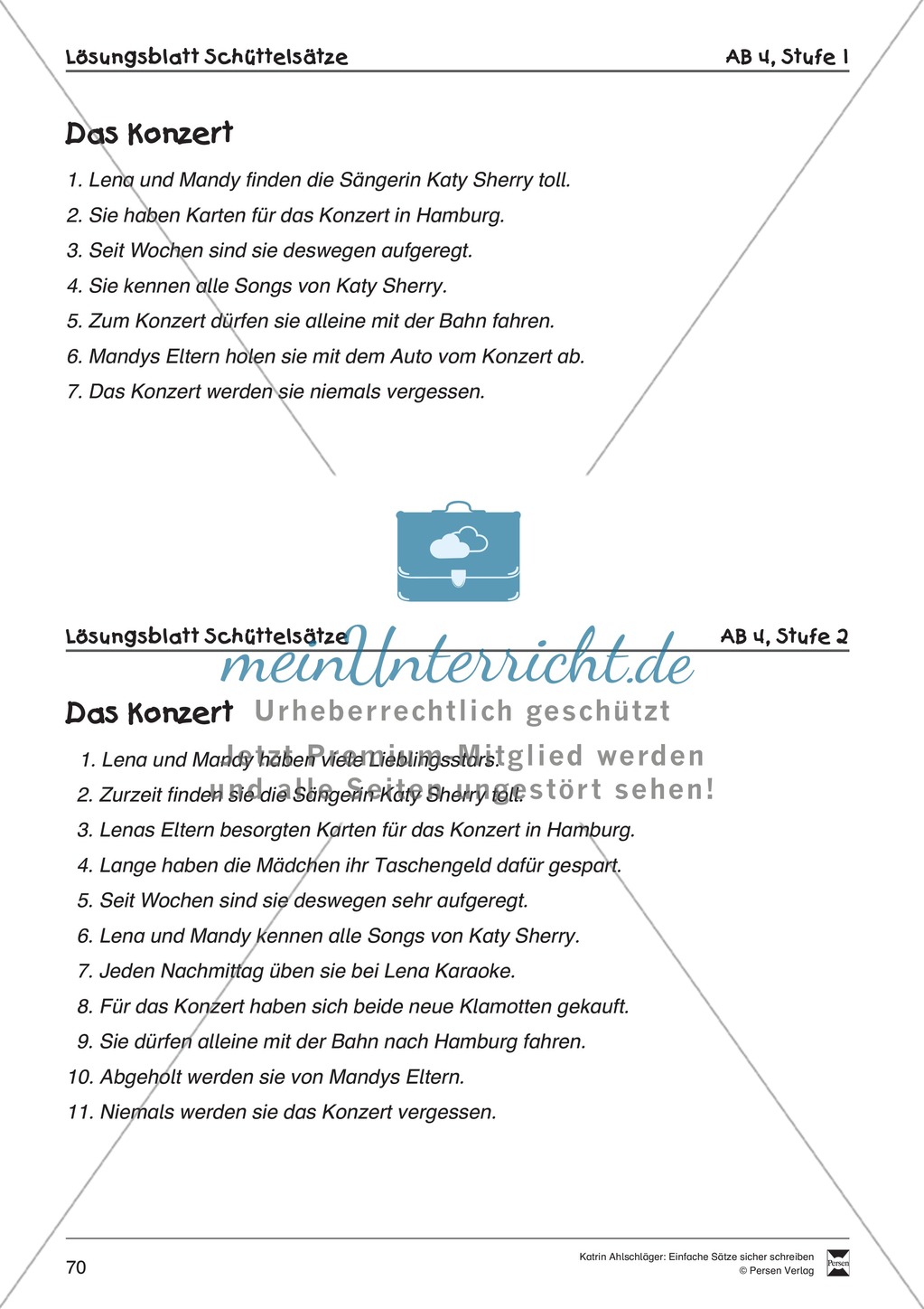 Einfache Sätze richtig schreiben: Übungsblätter zu Schüttelsätzen Preview 12