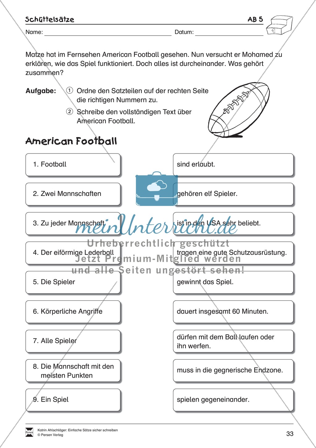 Einfache Sätze richtig schreiben: Übungsblätter zu Schüttelsätzen Preview 9