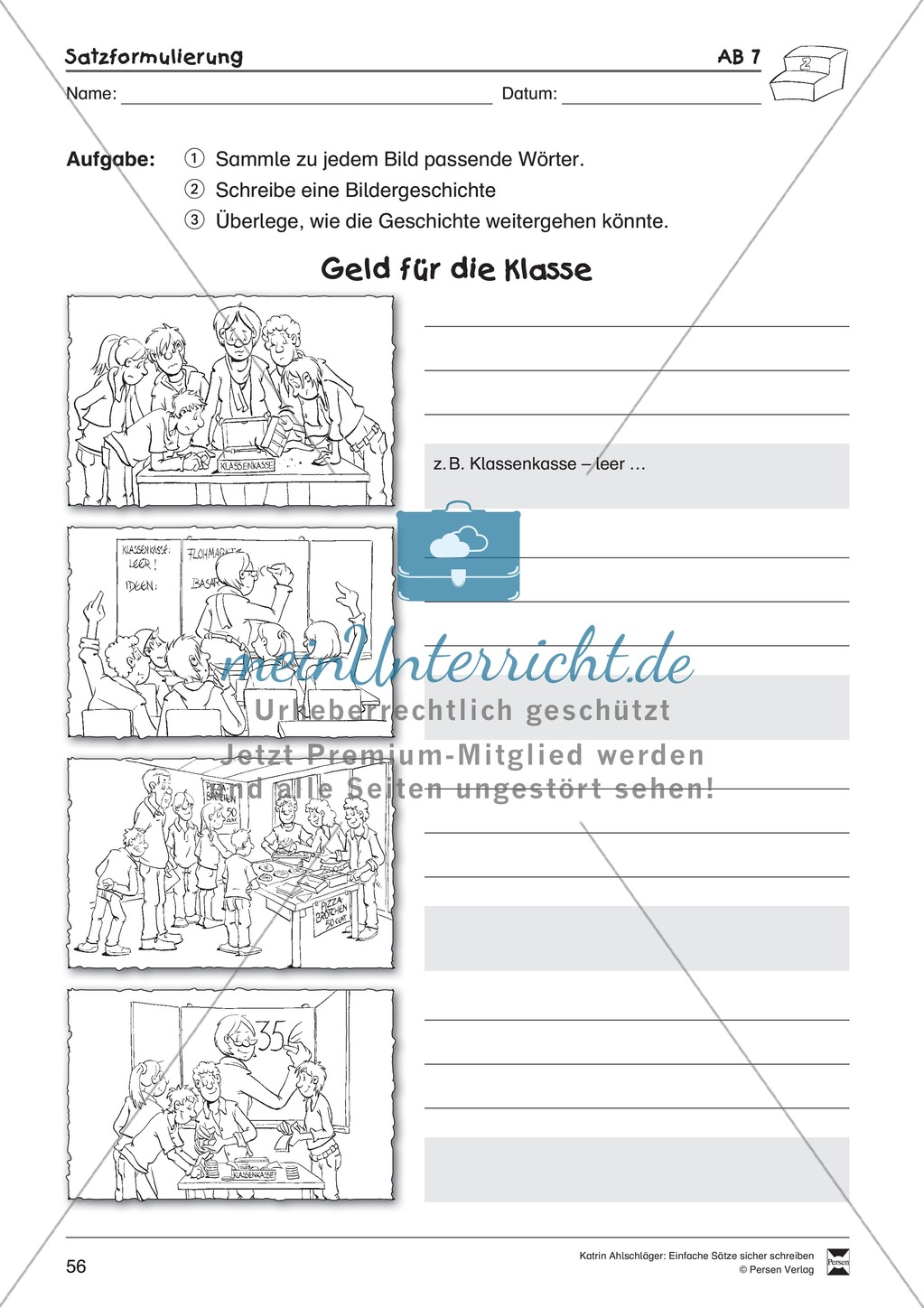 Einfache Sätze richtig schreiben: Übungsblätter zu Satzformulierungen Preview 14