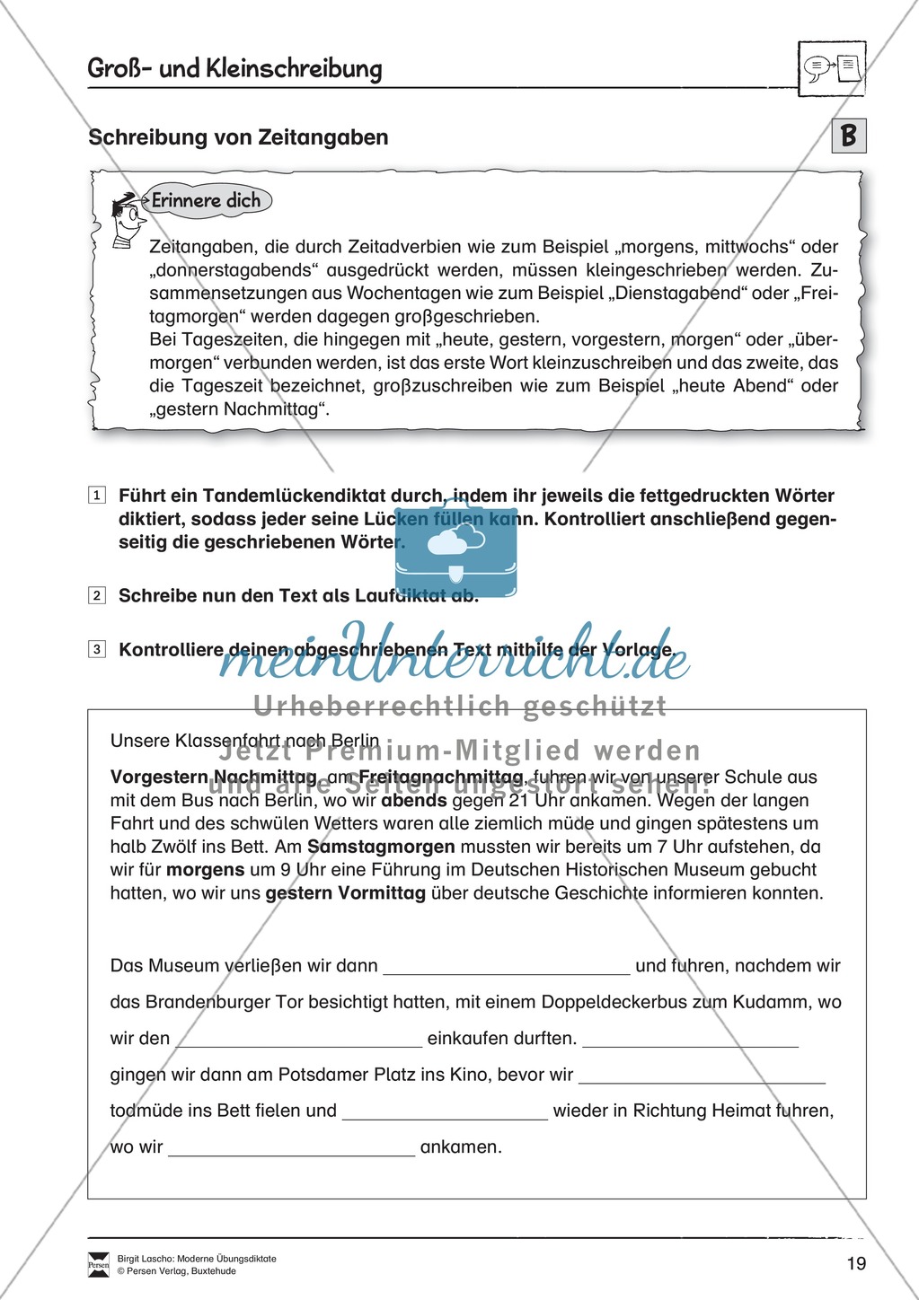 Übungsdiktate zum Üben von Groß- und Kleinschreibung durchführen Preview 6