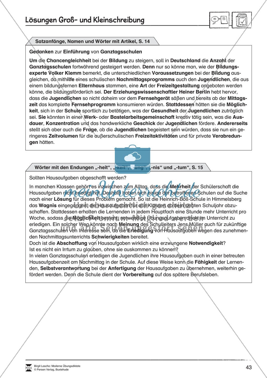 Übungsdiktate zum Üben von Groß- und Kleinschreibung durchführen Preview 7