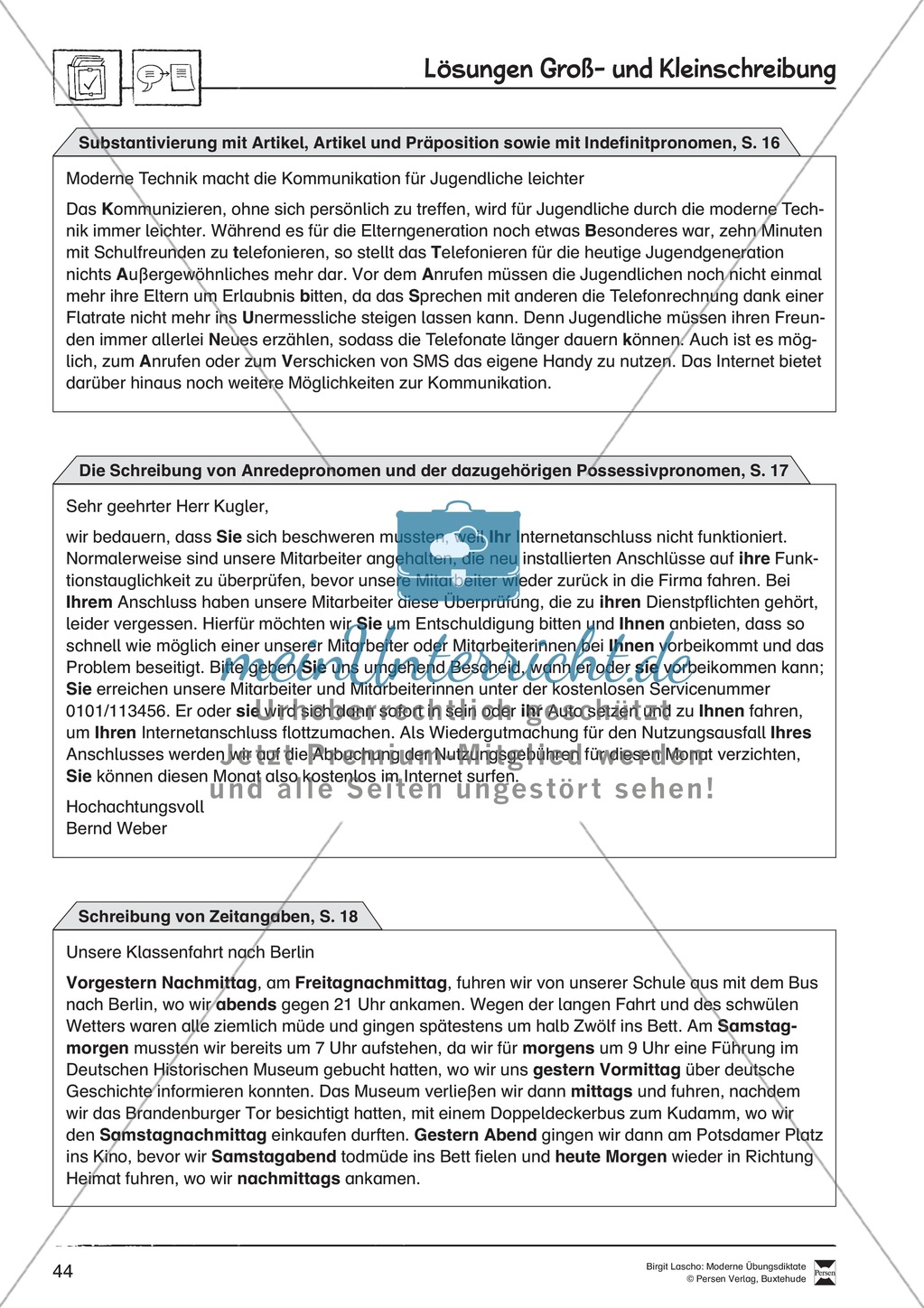 Übungsdiktate zum Üben von Groß- und Kleinschreibung durchführen Preview 8