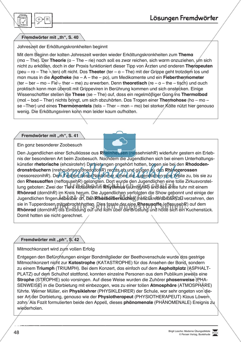 Übungsdiktate zum Üben von Fremdwörtern durchführen Preview 4