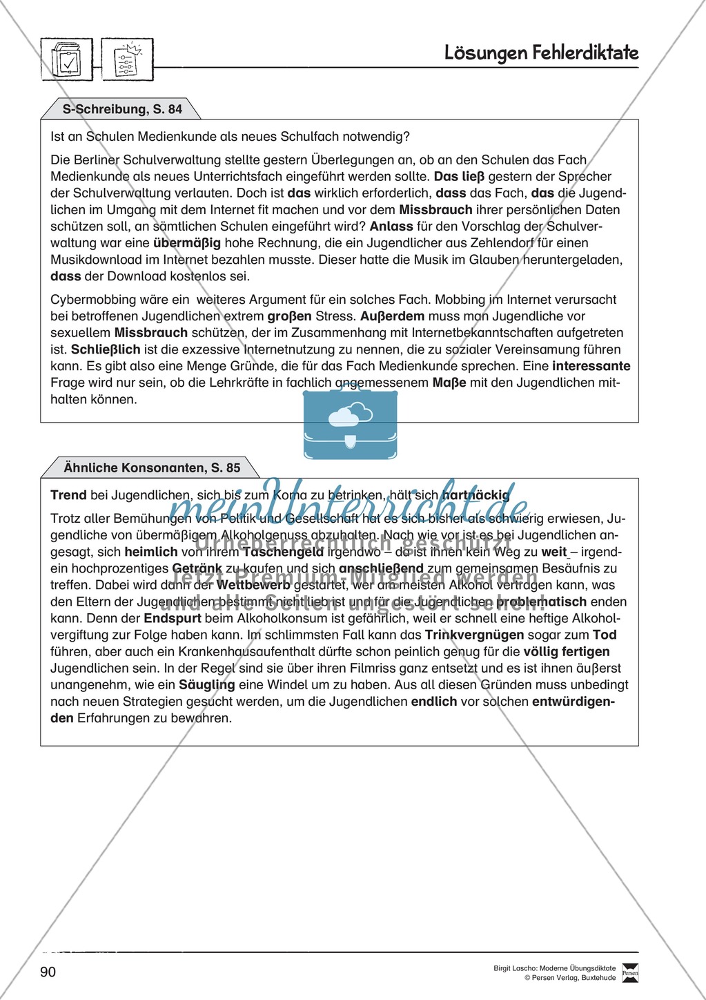 Fehlerdiktate zum Üben von S-Schreibung durchführen Preview 2