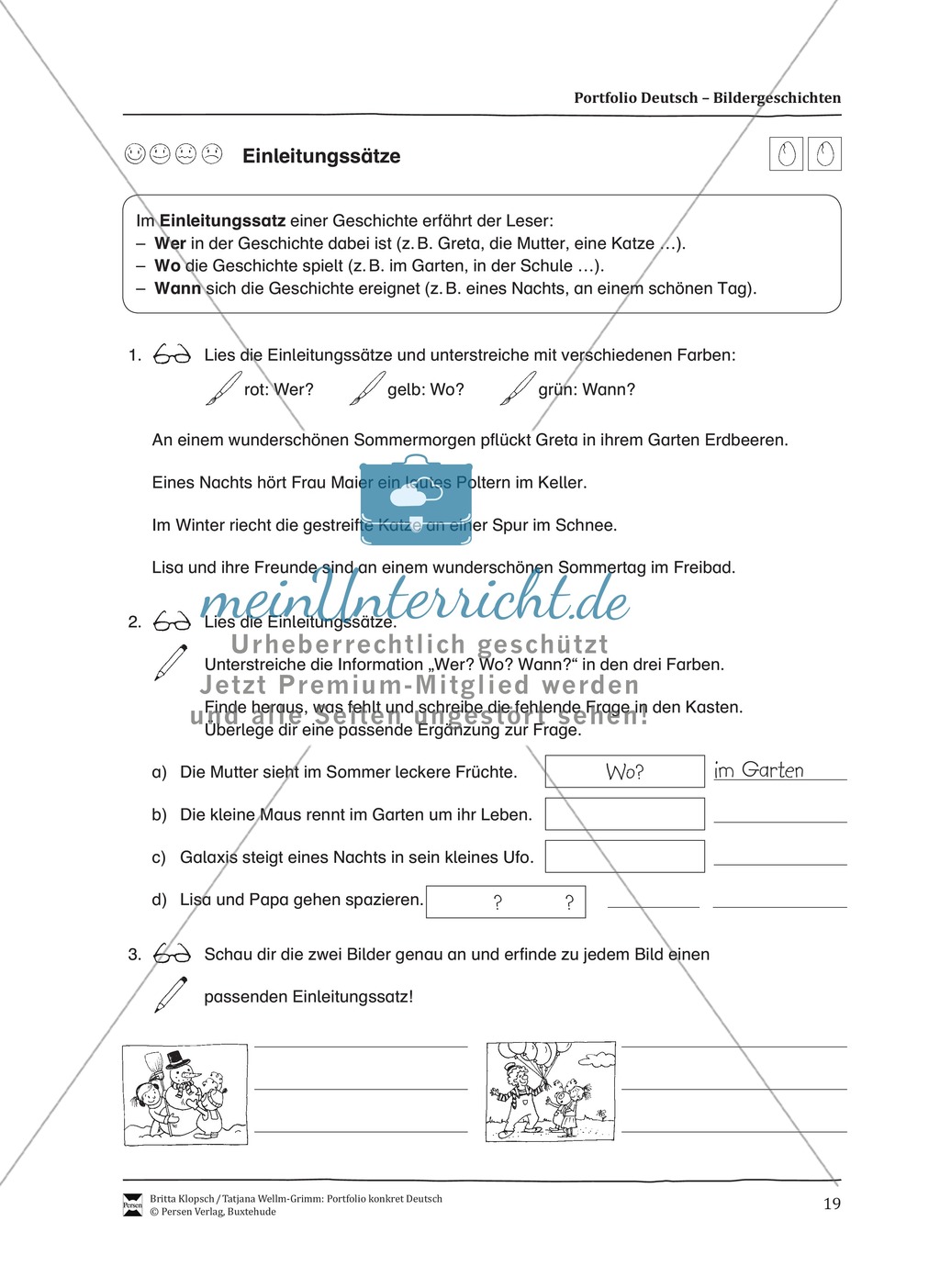 Kopiervorlagen für Aufsatzerziehung am Beispiel Bildergeschichte Preview 11