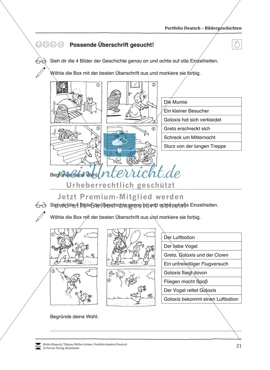 Kopiervorlagen für Aufsatzerziehung am Beispiel Bildergeschichte Preview 13
