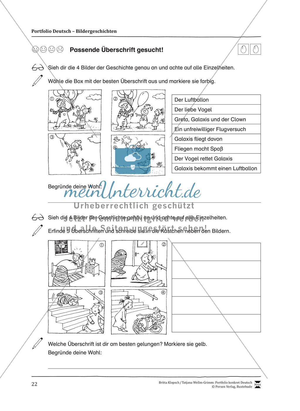 Kopiervorlagen für Aufsatzerziehung am Beispiel Bildergeschichte Preview 14