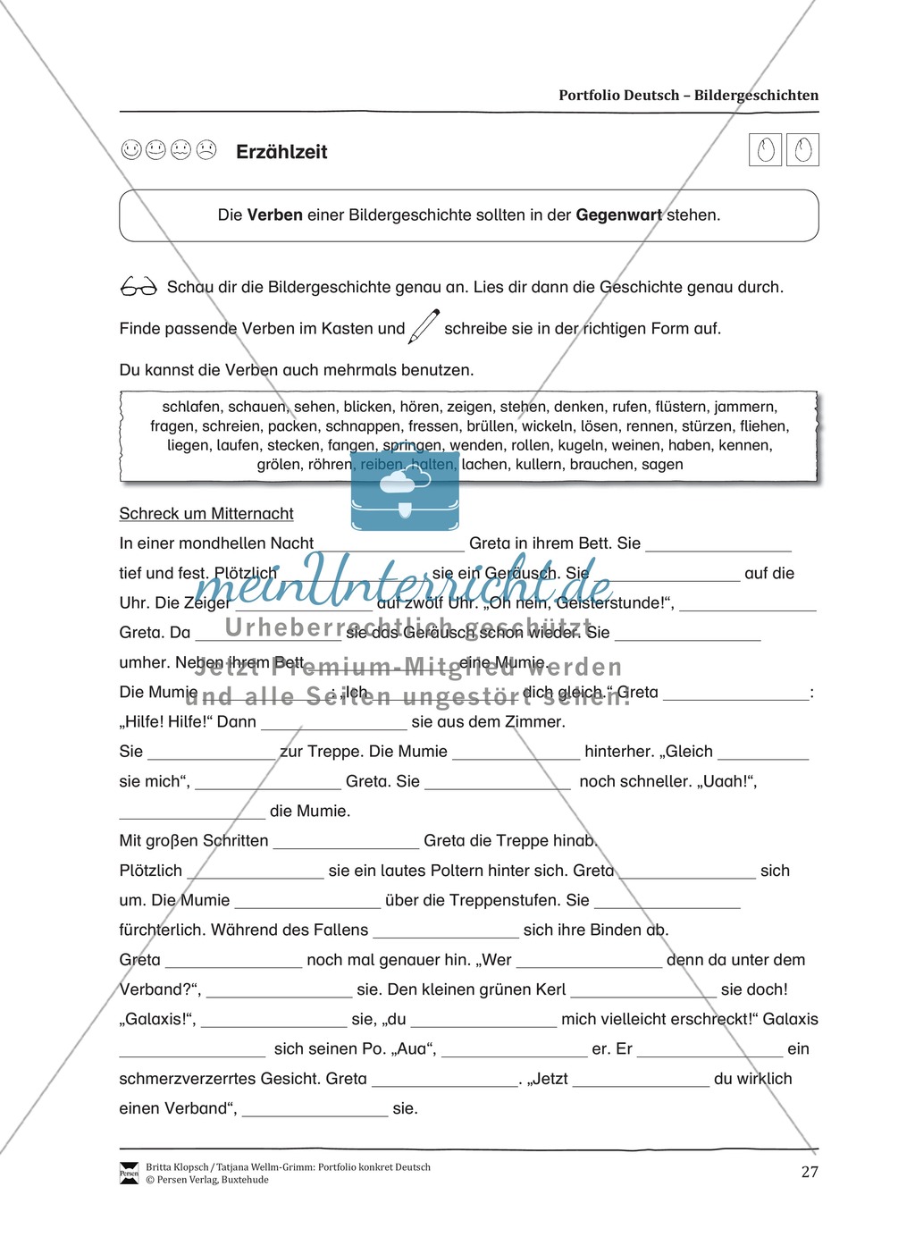Kopiervorlagen für Aufsatzerziehung am Beispiel Bildergeschichte Preview 19