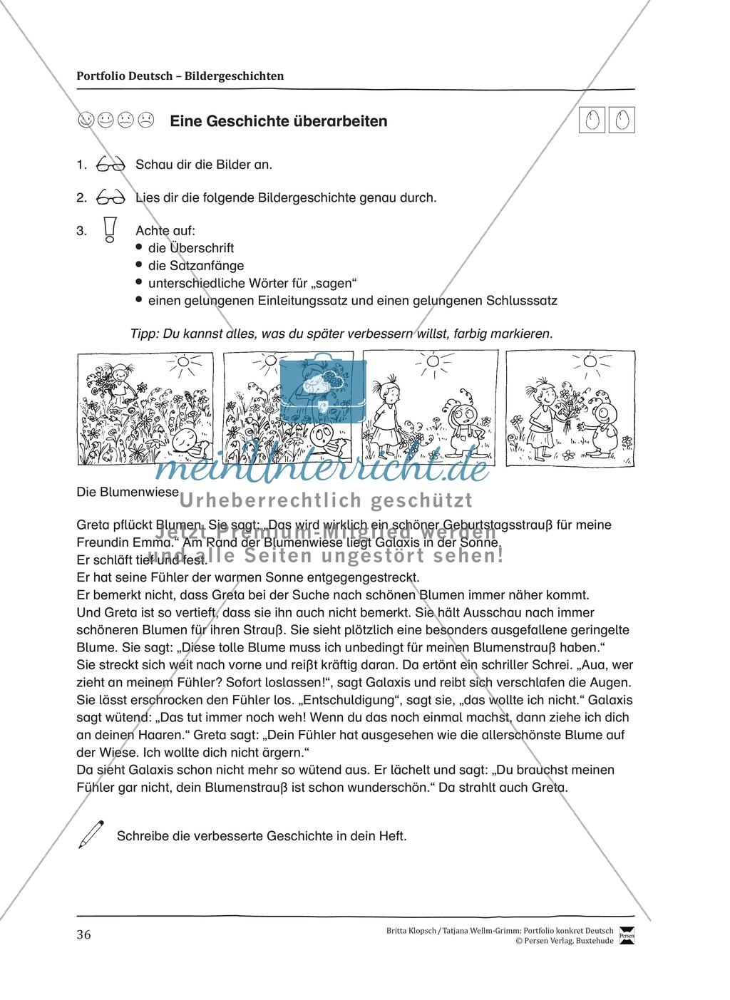 Kopiervorlagen für Aufsatzerziehung am Beispiel Bildergeschichte Preview 28