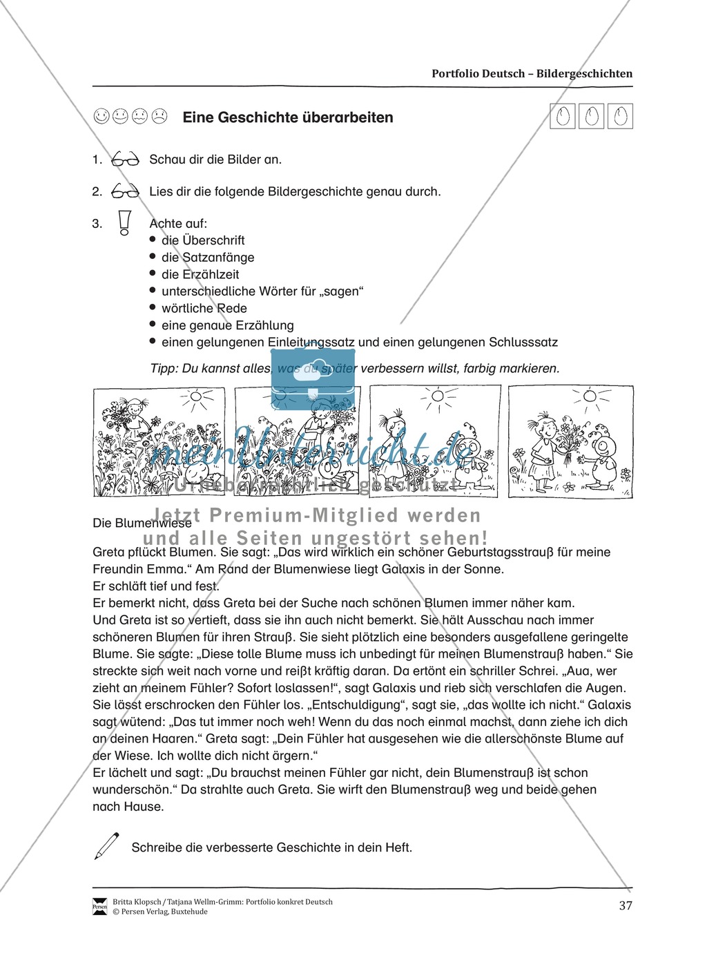 Kopiervorlagen für Aufsatzerziehung am Beispiel Bildergeschichte Preview 29