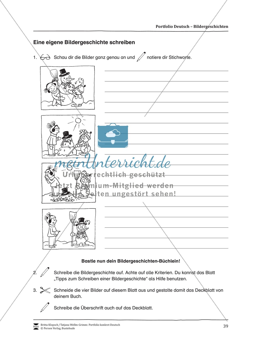 Kopiervorlagen für Aufsatzerziehung am Beispiel Bildergeschichte Preview 31