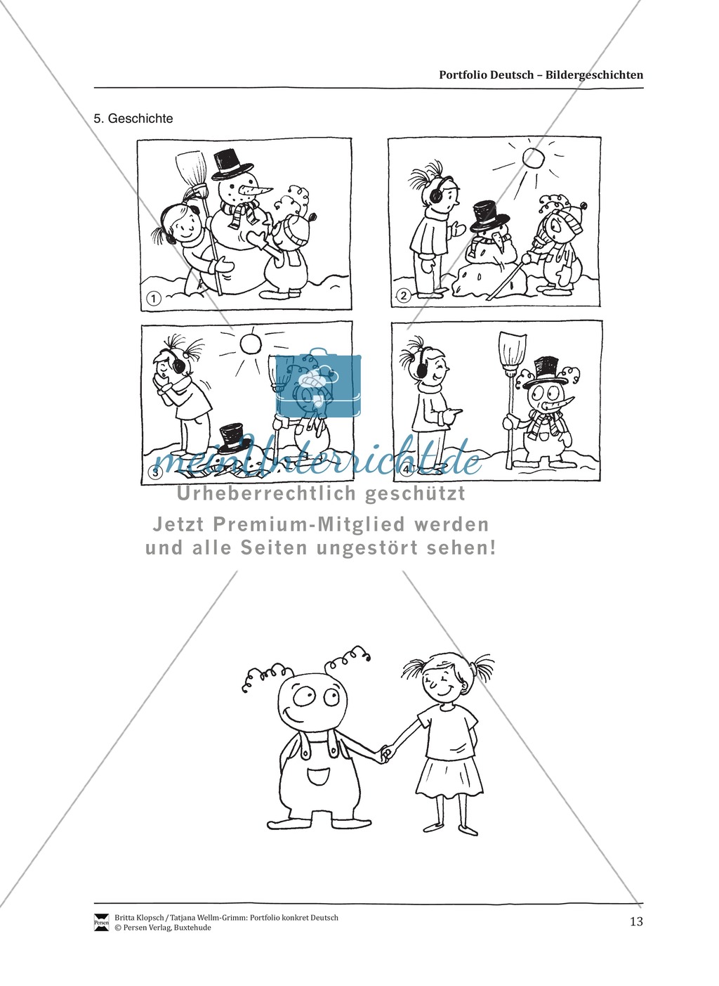 Kopiervorlagen für Aufsatzerziehung am Beispiel Bildergeschichte Preview 5
